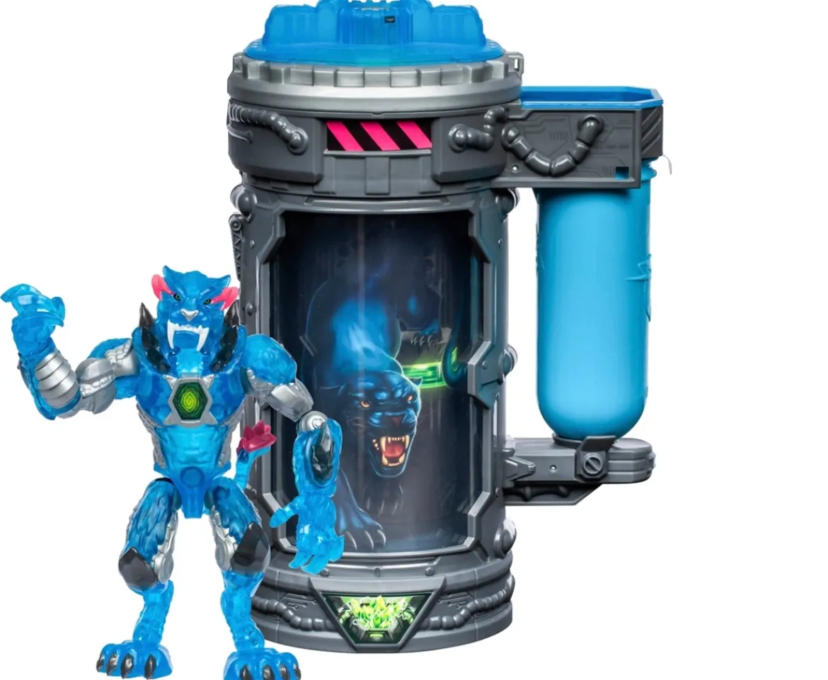 Ken Black MrBeast Lab Mutators: Mutation Chamber Stealth Panther Action Figure| Action Figures & Playsets