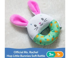 Ken Black Ms Rachel Hop Little Bunnies Soft Rattle| Preschool & Electronic Learning