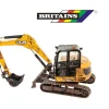 Ken Black Muddy JCB Midi Excavator 1:32| Farm Model Vehicles & Playsets|Action Figures & Playsets
