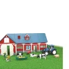 Ken Black My Farm Red Barn and Animal Playset with New Holland Tractor| Farm Model Vehicles & Playsets
