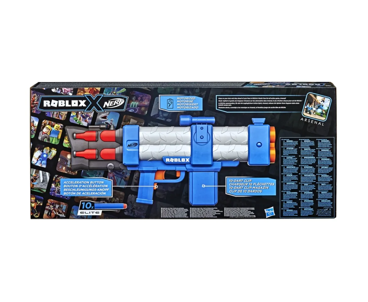 Ken Black NERF Roblox Arsenal: Pulse Laser Motorised Dart Blaster| Nerf|Action Figures & Playsets