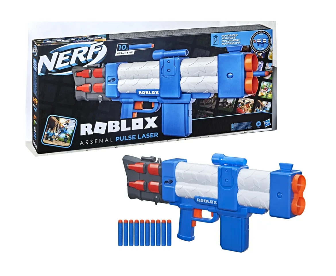 Ken Black NERF Roblox Arsenal: Pulse Laser Motorised Dart Blaster| Nerf|Action Figures & Playsets
