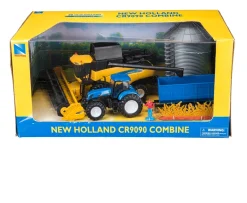 Ken Black New Holland Harvester, Tractor & Grain Bin Set| Farm Model Vehicles & Playsets|Action Figures & Playsets