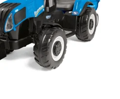 Ken Black New Holland T8 12V Electric Ride On with Trailer| Tractors|Electric Ride Ons