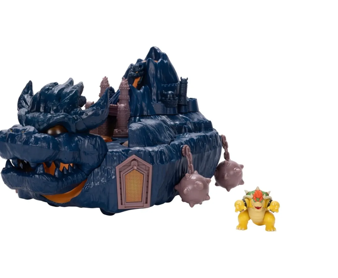 Ken Black Nintendo The Super Mario Bros. Movie Bowser's Island Castle Playset| Action Figures & Playsets