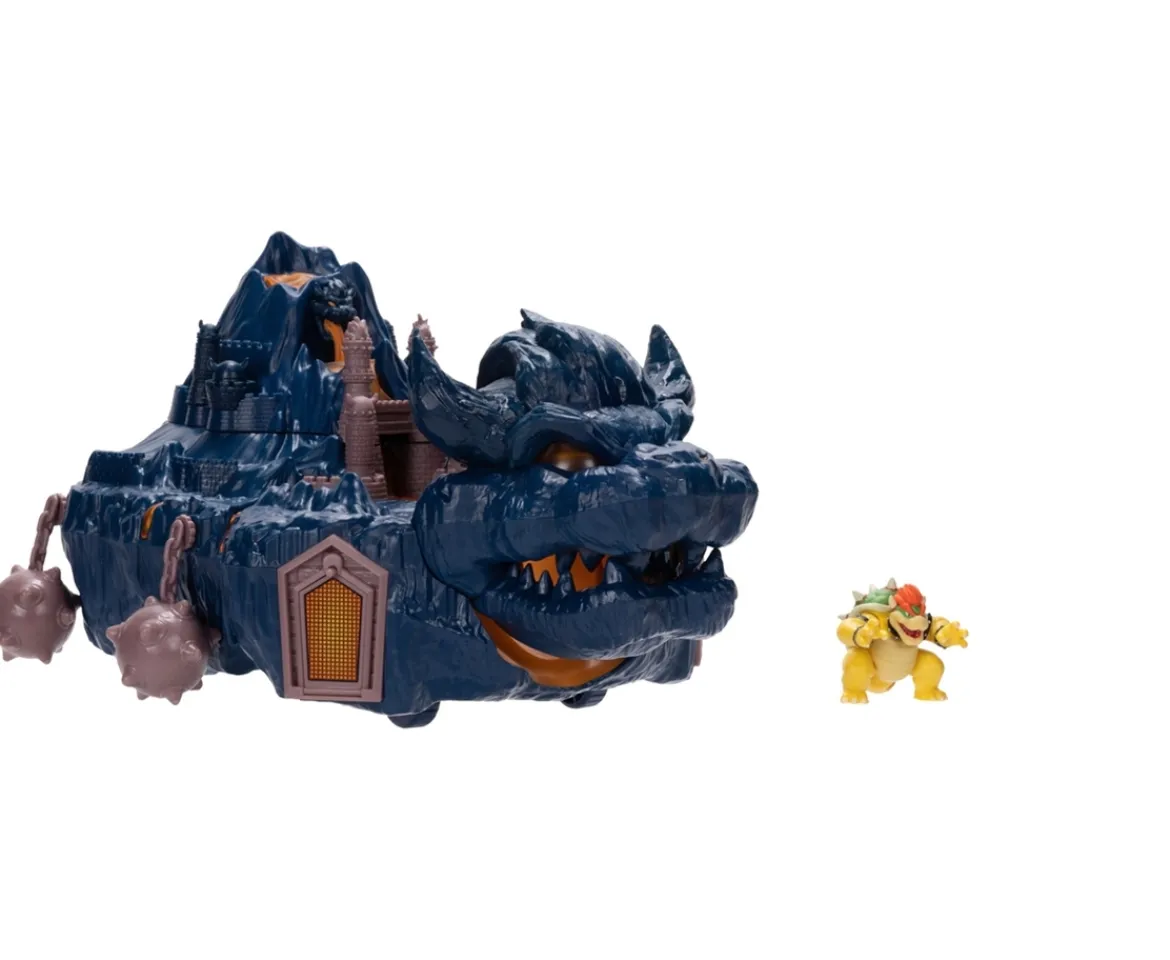 Ken Black Nintendo The Super Mario Bros. Movie Bowser's Island Castle Playset| Action Figures & Playsets