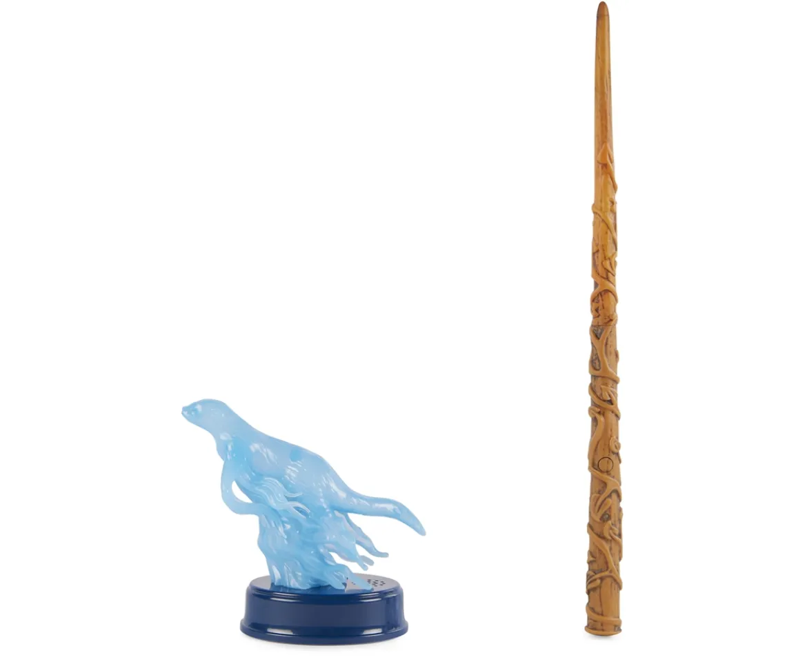 Ken Black Official Wizarding World, 12-Inch Hermione Granger Patronus Light-up Projection Wand| Action Figures & Playsets
