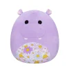 Ken Black Original Squishmallows 50.5cm - Hanna the Purple Hippo| Squishmallows|Soft Toys