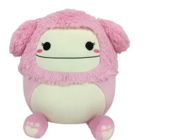Ken Black Original Squishmallows Fuzz-A-Mallows 20-Inch Brina the Pink Bigfoot| Squishmallows|Soft Toys