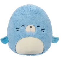 Ken Black Original Squishmallows Fuzz-A-Mallows 12-Inch Harvey the Blue Walrus| Squishmallows|Soft Toys