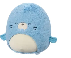 Ken Black Original Squishmallows Fuzz-A-Mallows 12-Inch Harvey the Blue Walrus| Squishmallows|Soft Toys