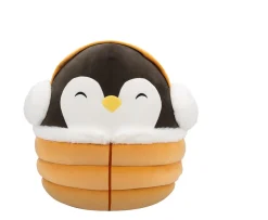Ken Black Original Squishmallows 16-Inch Luna the Black Penguin| Squishmallows|Soft Toys