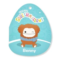 Ken Black Original Squishmallows 12-Inch Benny the Winking Brown Bigfoot| Squishmallows|Soft Toys