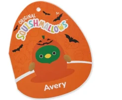 Ken Black Original Squishmallows 16-Inch Avery Mallard Duck with Pumpkin Costume| Squishmallows|Soft Toys