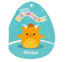 Ken Black Original Squishmallows 16-Inch Mister the Gold Dragon| Squishmallows|Soft Toys