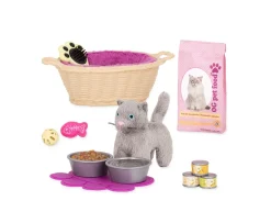 Ken Black Our Generation Cat Pet Set| Our Generation|Dolls & Dollhouses