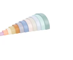 Ken Black Pastel Wooden Rainbow Stacker| Wooden Toys|Preschool & Electronic Learning