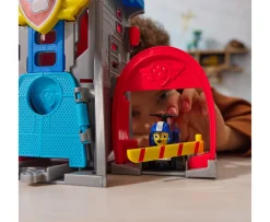 Ken Black PAW Patrol: Air Rescue, Pup Squad Adventure Bay Airport Playset, with Chase Toy Car & PAW Patrol Veh| Preschool & Electronic Learning