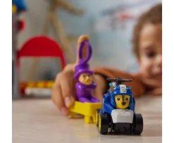 Ken Black PAW Patrol: Air Rescue, Pup Squad Adventure Bay Airport Playset, with Chase Toy Car & PAW Patrol Veh| Preschool & Electronic Learning