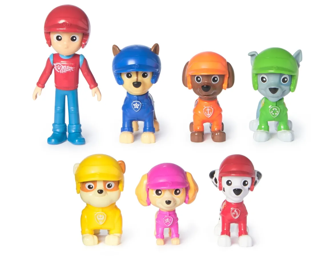 Ken Black PAW Patrol: Rescue Wheels Toy Figures Gift Pack with 7 Collectible Action Figures| Preschool & Electronic Learning