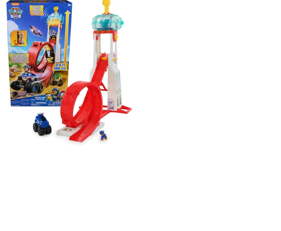 Ken Black PAW Patrol Rescue Wheels Super Loop Tower HQ| Preschool & Electronic Learning