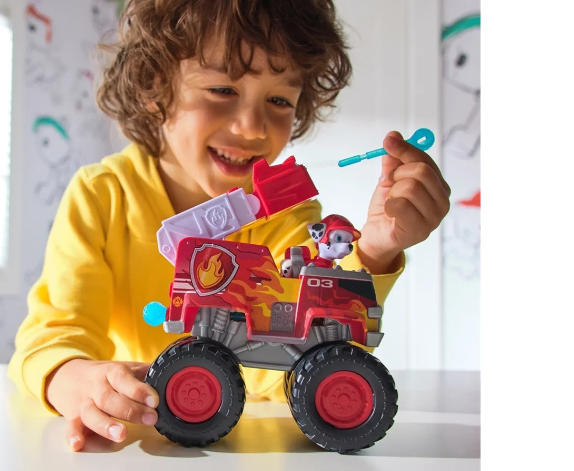 Ken Black PAW Patrol Rescue Wheels Marshall's Fire Engine| Preschool & Electronic Learning