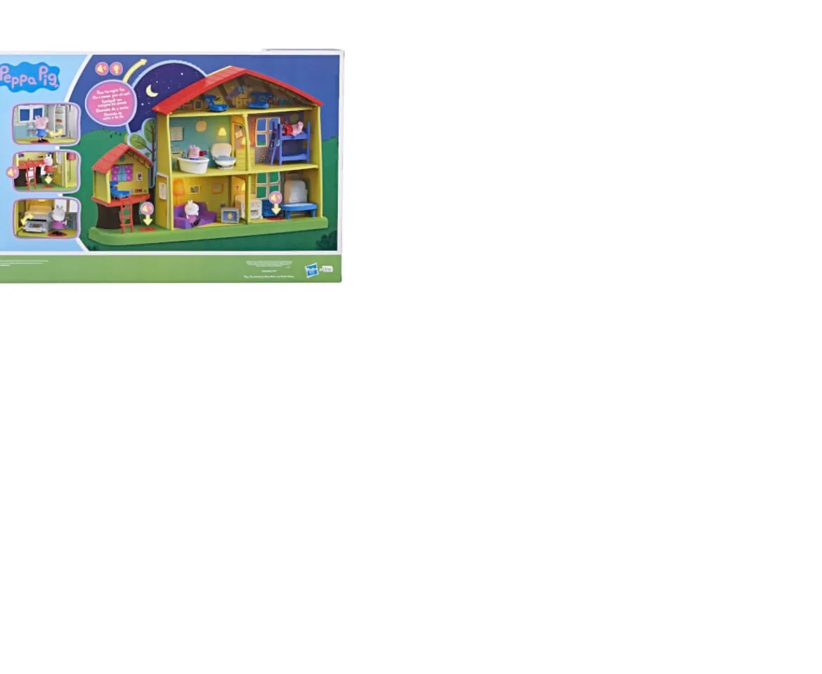 Ken Black Peppa Pig Adventures Playtime to Bedtime House Toy| Preschool & Electronic Learning