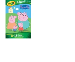 Ken Black Peppa Pig Giant Colouring Pages with stickers| Crayola|Art & Crafts