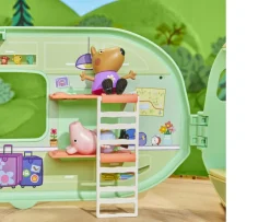 Ken Black Peppa Pig Peppa's Caravan Playset with 3 Figures| Preschool & Electronic Learning