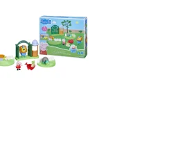 Ken Black Peppa Pig Toys Peppa's Day at the Zoo Preschool Playset, 2 Figures and 6 Accessories| Preschool & Electronic Learning