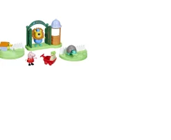 Ken Black Peppa Pig Toys Peppa's Day at the Zoo Preschool Playset, 2 Figures and 6 Accessories| Preschool & Electronic Learning