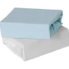 Ken Black 2pk Jersey Moses Fitted Sheet Blue| Nursery Furniture & Bedding