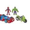 Ken Black Playskool Heroes Marvel Super Hero Adventures 13cm Action Racers Vehicle 2 Pack| Action Figures & Playsets