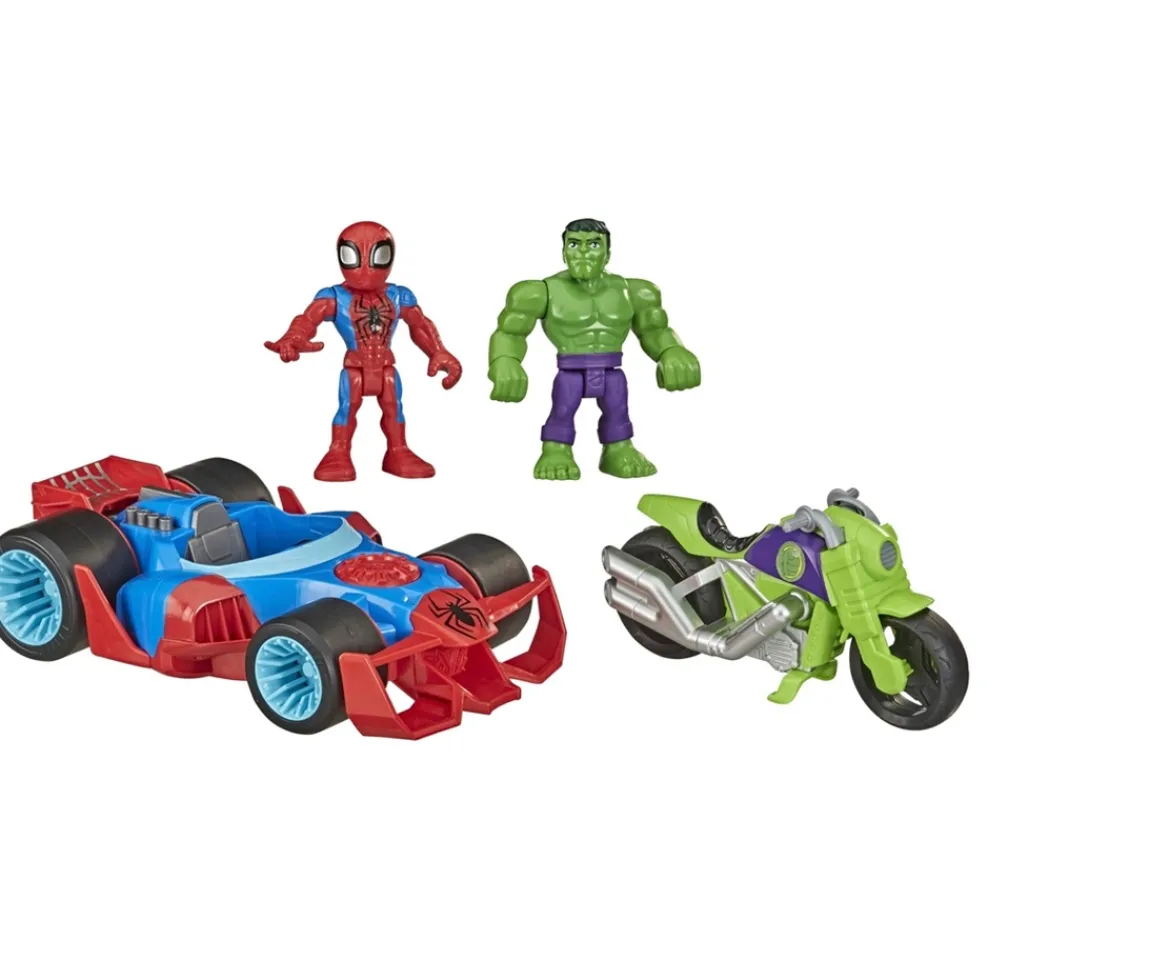 Ken Black Playskool Heroes Marvel Super Hero Adventures 13cm Action Racers Vehicle 2 Pack| Action Figures & Playsets