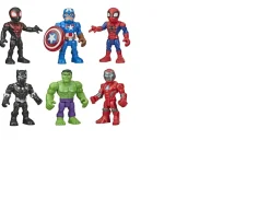 Ken Black Playskool Heroes Marvel Super Hero Adventures 12.5cm Action Figure 6 Pack| Action Figures & Playsets