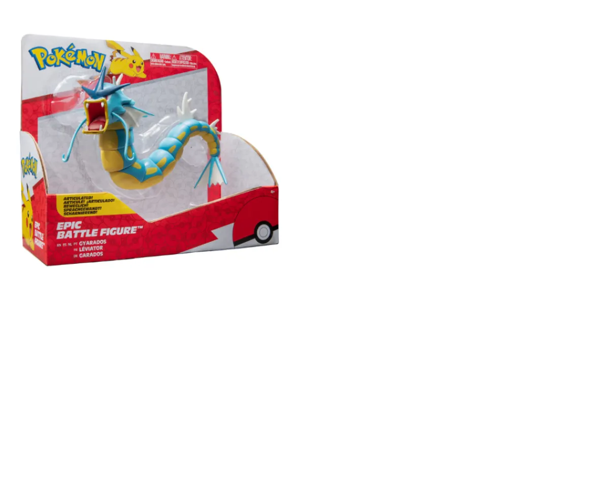 Ken Black Pokemon Gyrados Epic Battle Figure - 12-Inch Articulated Epic Battle Figure with Display Stand| Action Figures & Playsets