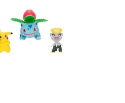 Ken Black Pokémon Battle Figure 3 Pack - Pikachu, Jangmo-o, Ivysaur| Action Figures & Playsets