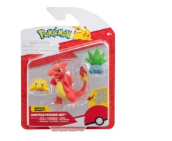 Ken Black Pokémon Battle Figure 3 Pack - Features 2-Inch Joltik and Oddish and 3-Inch Charmeleon Battle Figure| Action Figures & Playsets