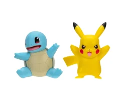 Ken Black Pokémon Battle Figure First Partner 2 Pack - 5cm Squirtle and Pikachu Battle Figures with Authentic| Trading Cards & Collectibles