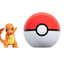 Ken Black Pokémon Clip ‘N’ Go Charmander and Poké Ball - Includes 2-Inch Battle Figure and Poké Ball Accessory| Action Figures & Playsets