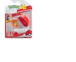 Ken Black Pokémon Clip ‘N’ Go Charmander and Poké Ball - Includes 2-Inch Battle Figure and Poké Ball Accessory| Action Figures & Playsets