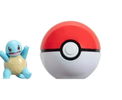 Ken Black Pokémon Clip ‘N’ Go Squirtle and Poké Ball - Includes 2-Inch Battle Figure and Poké Ball Accessory| Action Figures & Playsets