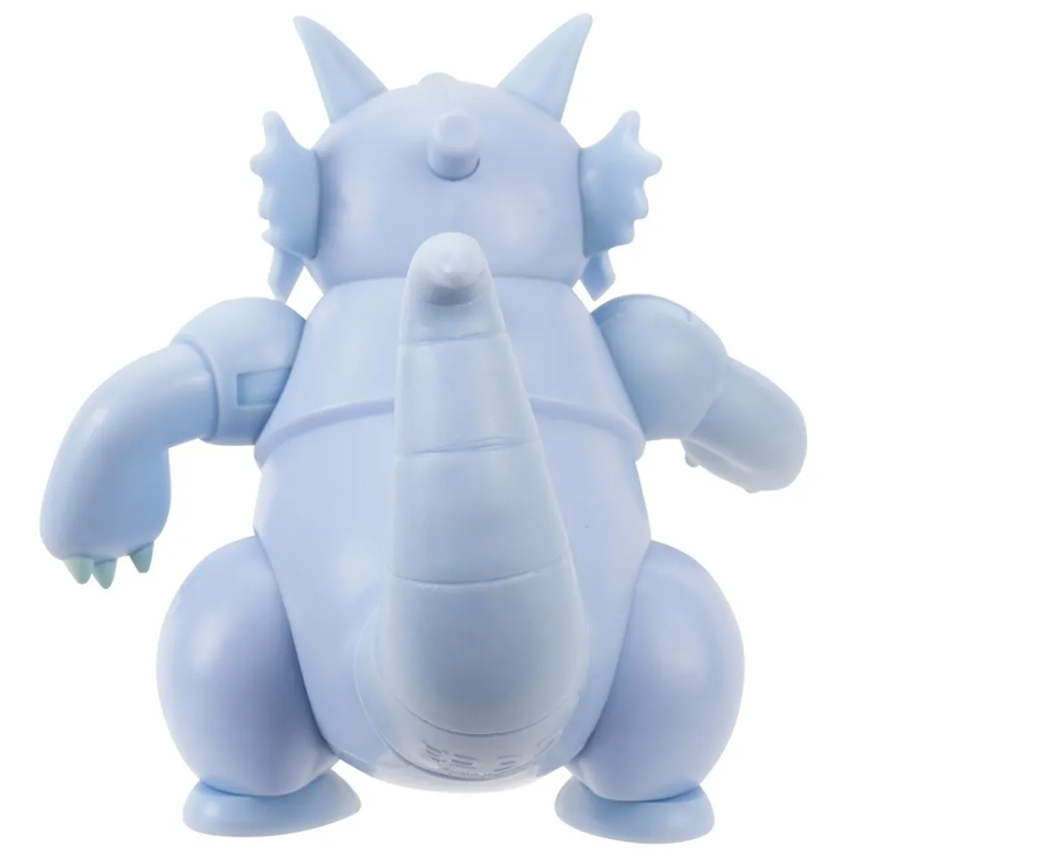 Ken Black Pokémon Rhydon Battle Feature Figure - 4.5-Inch Rhydon Battle Ready Figure with Horn Attack| Action Figures & Playsets