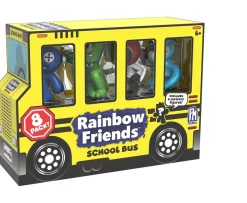 Ken Black Rainbow Friends School Bus Mini Figure 8 Pack| Action Figures & Playsets