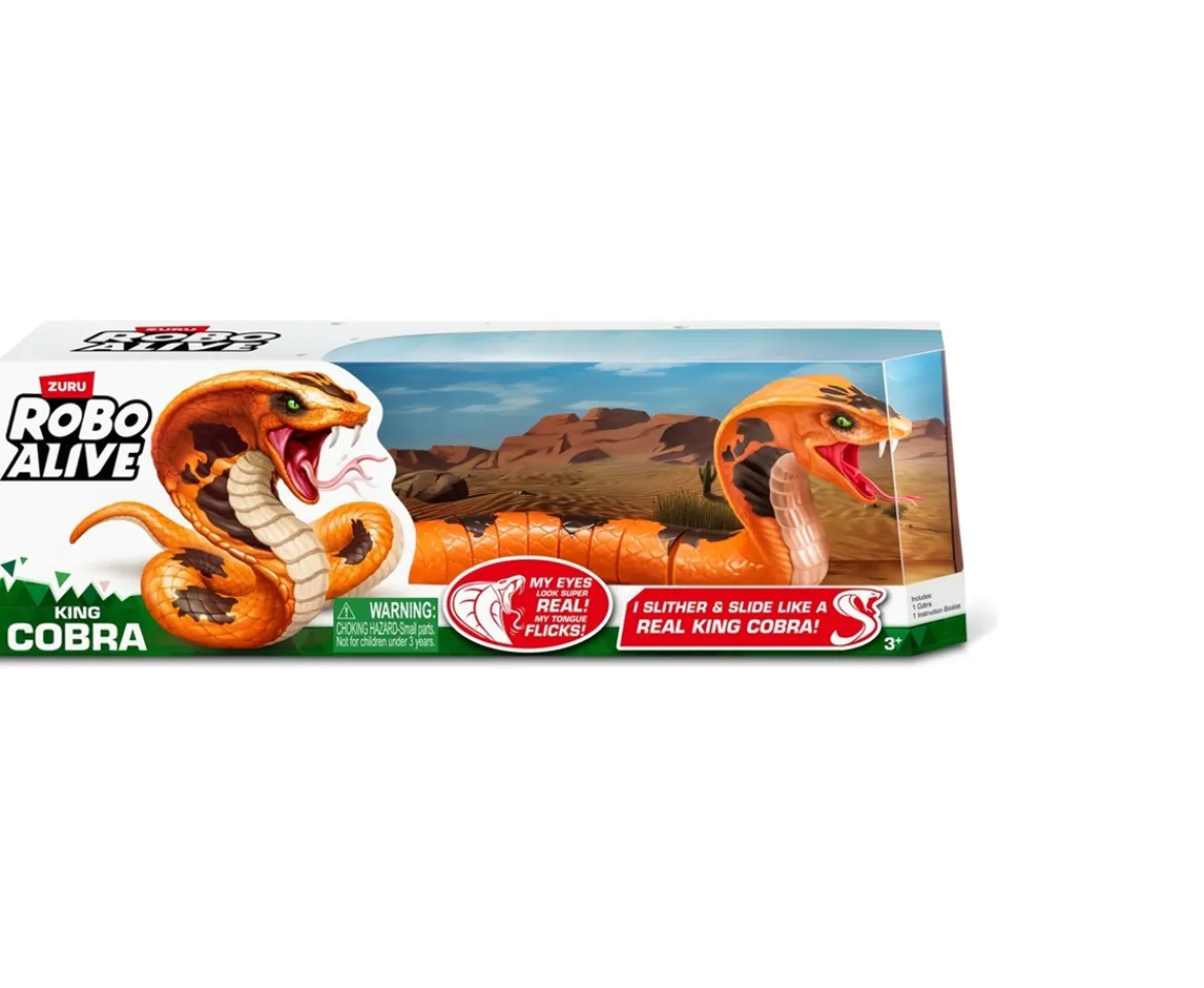 Ken Black Robo Alive by ZURU Robotic King Cobra| Interactive Toys