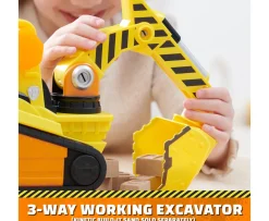 Ken Black Rubble and Crew Barkyard Deluxe Bulldozer Construction Truck  and Rubble Action Figure| Preschool & Electronic Learning