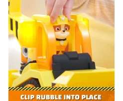 Ken Black Rubble and Crew Barkyard Deluxe Bulldozer Construction Truck  and Rubble Action Figure| Preschool & Electronic Learning