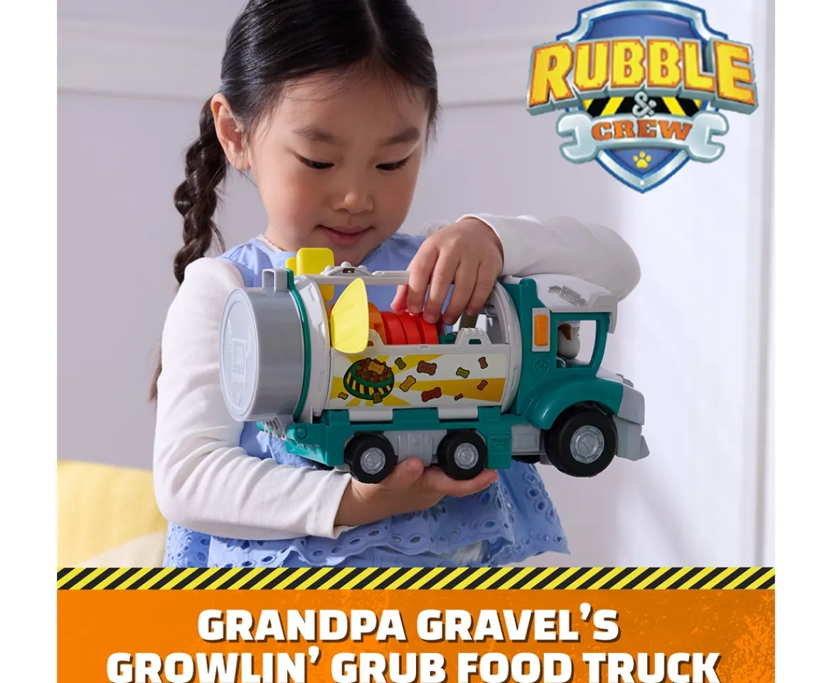 Ken Black Rubble and Crew, Growlin’ Grub Food Truck Kinetic Sand Playset| Preschool & Electronic Learning