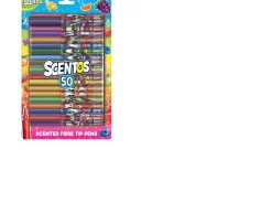 Ken Black Scentos Fibre Tip Pens 50 Pack| Art & Crafts