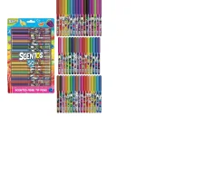 Ken Black Scentos Fibre Tip Pens 50 Pack| Art & Crafts